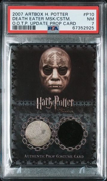 Harry Potter Ltd. Ed. 2007 Artbox Death Eater Mask Prop Card #P10 (PSA/DNA Encapsulated)