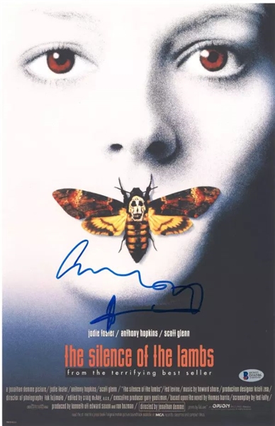 Anthony Hopkins Signed 11" x 17" Silence of the Lambs Photo (Beckett/BAS)