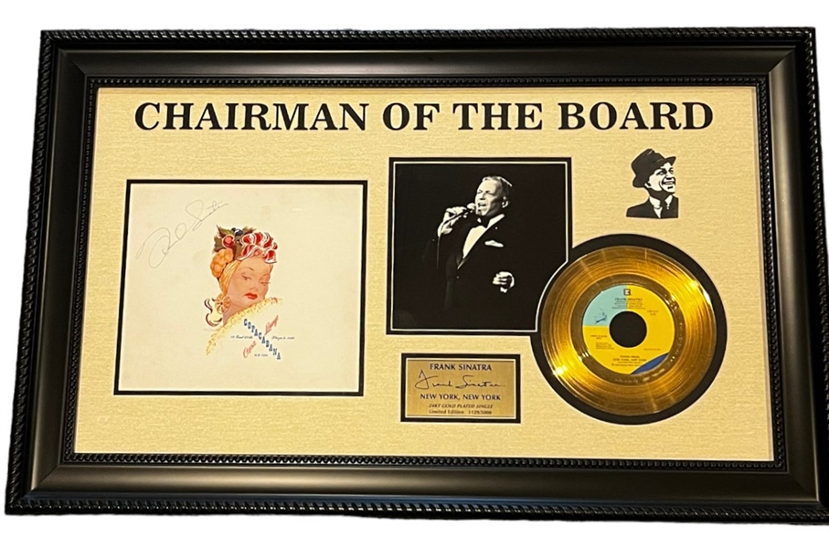 Frank Sinatra Signed Copacabana Lounge Menu in Limited Edition Framed Display (Epperson/REAL LOA)