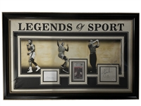 Legends of Sport Limited Edition 1/5 Display w/ Muhammad Ali, Michael Jordan, & Tiger Woods (JSA)(Beckett/BAS)