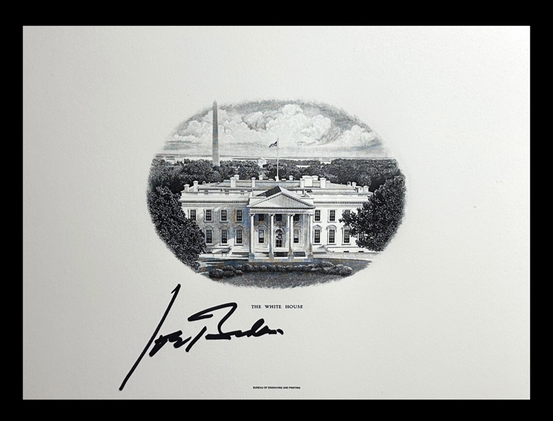 President Joe Biden Rare Signed OFFICIAL White House Engraving Card (Third Party Guaranteed)