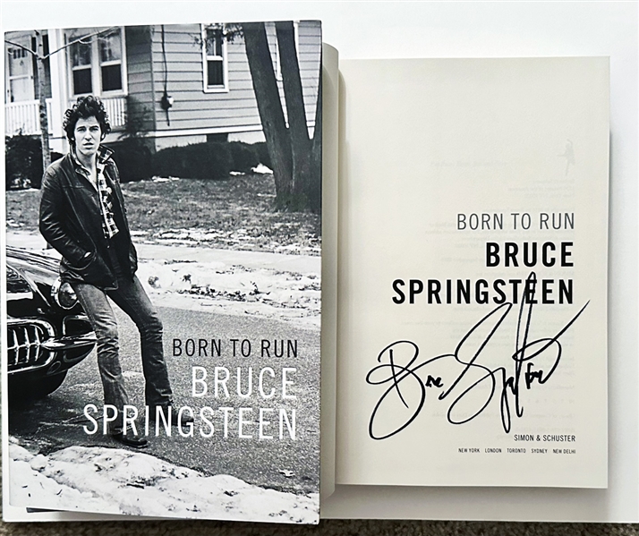 Bruce Springsteen Hand Signed "Born To Run" H/C Book in Pristine Condition! (Third Party Guaranteed)