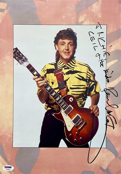 Paul McCartney Signed 11"x16" Page From 1989-90 World Tour Program! (PSA/DNA)  