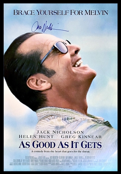 Jack Nicholson Signed 27"x40" AS GOOD AS IT GETS 2-Sided Movie Poster! (Beckett/BAS)
