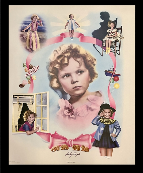 Shirley Temple RARE Signed 24"x 30" Ltd Edition #1461/2000 Lithograph from 1977! (Third Party Guaranteed)