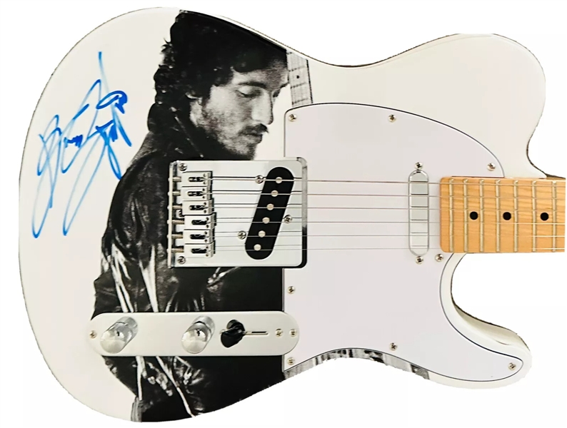 Bruce Springsteen Signed Custom Graphic Electric Guitar (Beckett/BAS)
