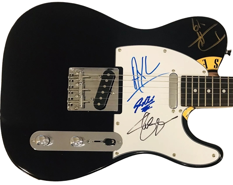 Guns N Roses Group Signed Custom Graphic Telecaster Style Guitar (Beckett/BAS)