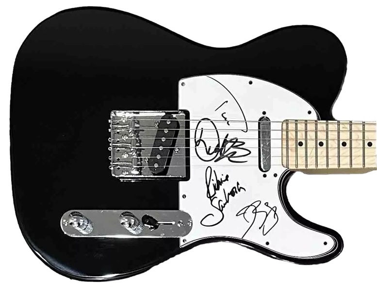 Bon Jovi Group Signed Telecaster Style Guitar w/ Photo Evidence (4 Sigs)(Beckett/BAS LOA)