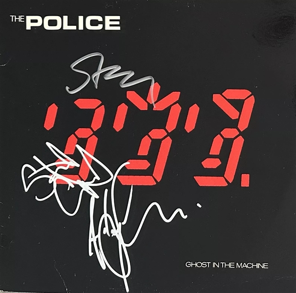 The Police: Group Signed "Ghost in the Machine" Album Cover (3 Sigs)(Beckett/BAS)