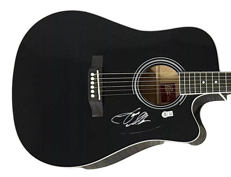 Jason Aldean Signed Acoustic Guitar (Beckett/BAS Witnessed)
