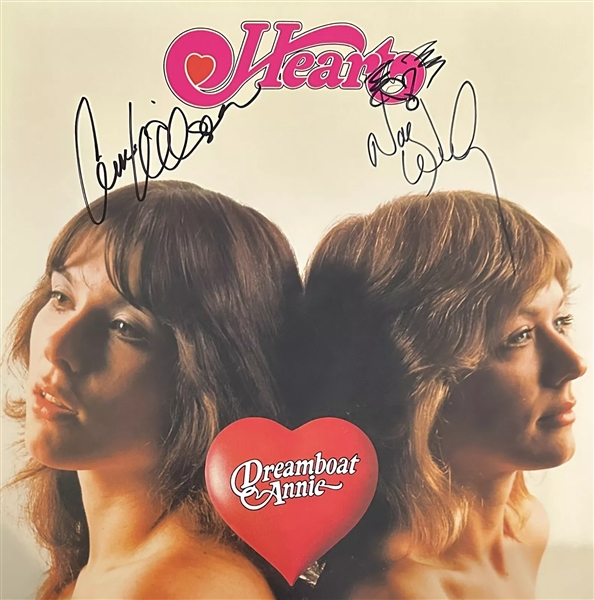 Heart: Ann & Nancy Wilson Signed "Dreamboat Annie" Album Cover w/ Vinyl (Beckett/BAS)