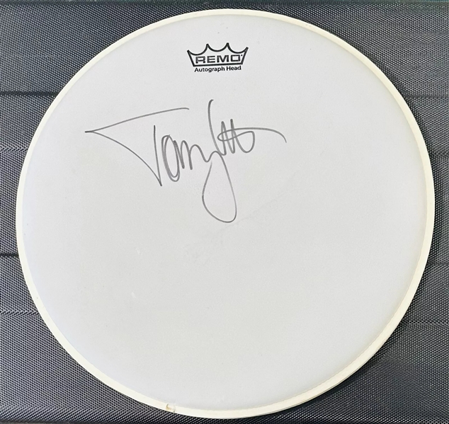 Motley Crue: Tommy Lee Signed 14" REMO Drumhead (Beckett/BAS)