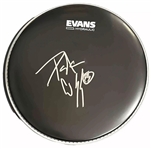 KISS: Peter Criss Signed 12" Evans Drumhead (Beckett/BAS)