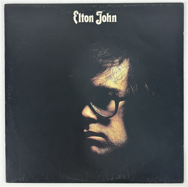 Elton John Signed Self-Titled Album Cover (Beckett/BAS LOA)
