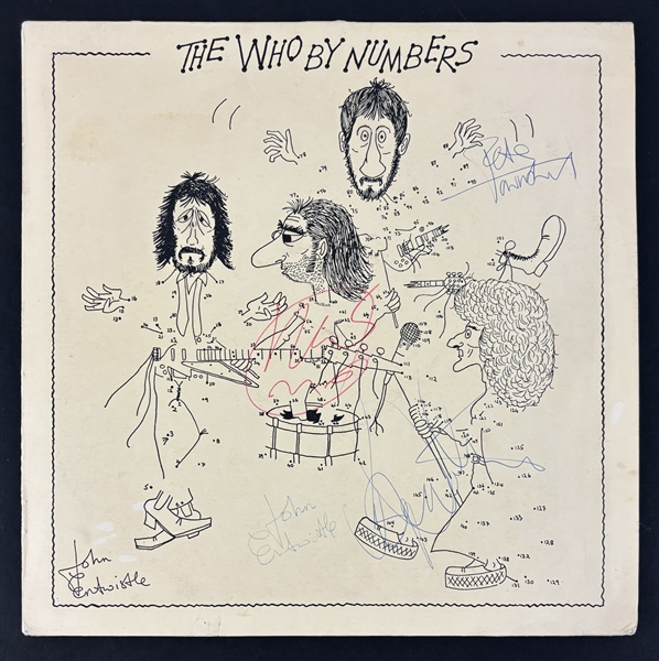 The Who Group Signed "Who by Numbers" Album Cover (4 Sigs)(Beckett/BAS LOA)(Tracks LOA)