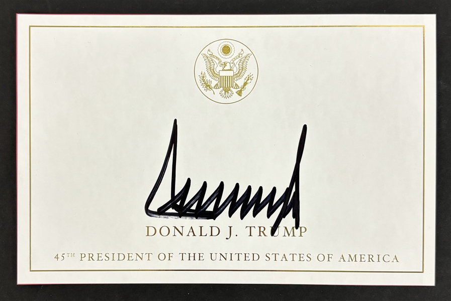 Donald Trump Signed 5.5" x 8.5" Book Plate (Third Party Guaranteed)