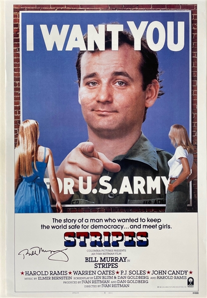 Bill Murray Signed Full Size "Stripes" Poster (JSA LOA)(Ulrich Collection)