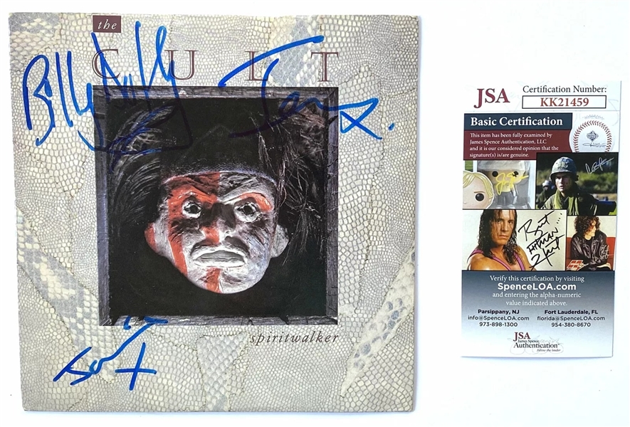 The Cult Group Signed "Spiritwalker" 45 RPM Record (JSA) (John Brennan Collection) 