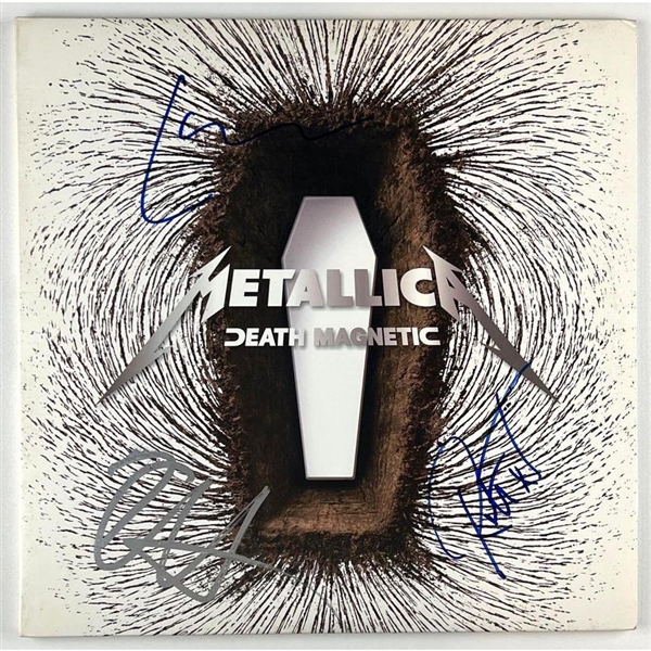 Metallica Group Signed "Death Magnetic" Album (3/Sigs) (JSA) (John Brennan Collection) 