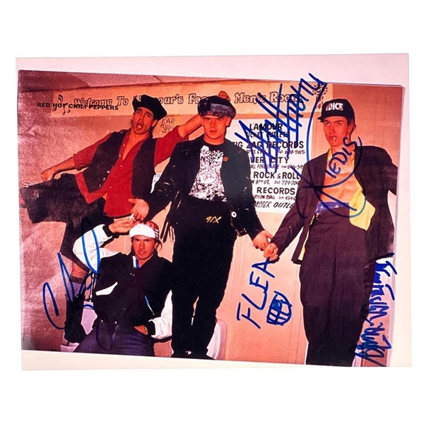 Red Hot Chili Peppers In-Person Group Signed Photograph (Beckett/BAS) (John Brennan Collection) 