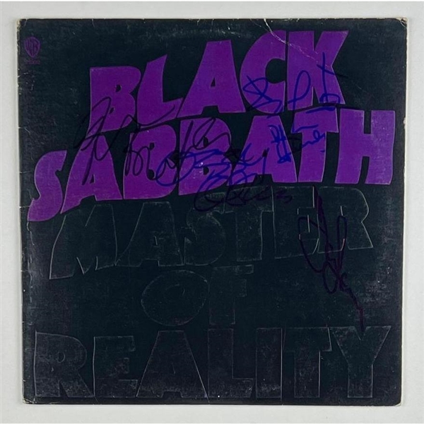 Black Sabbath In-person Group Signed "Master of Reality" Album (4/Sigs) (Beckett/BAS) (John Brennan Collection) 