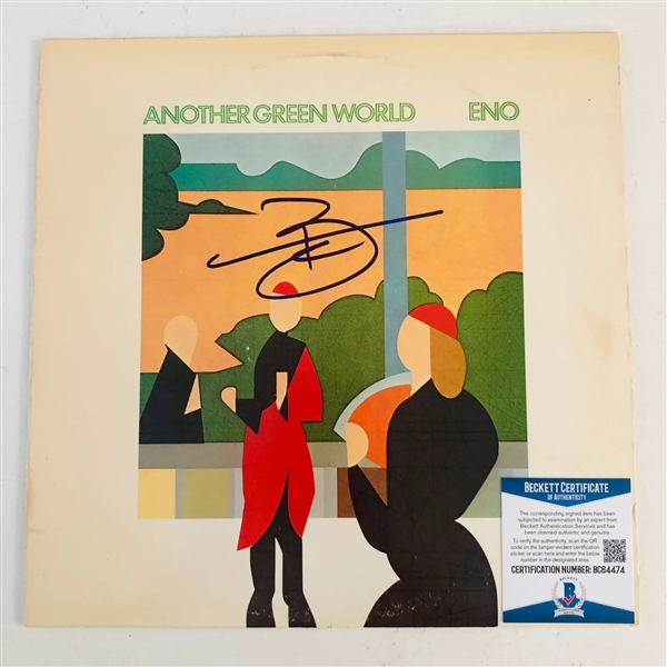 Brian Eno Signed "Another Green World" (Beckett/BAS) (John Brennan Collection) 