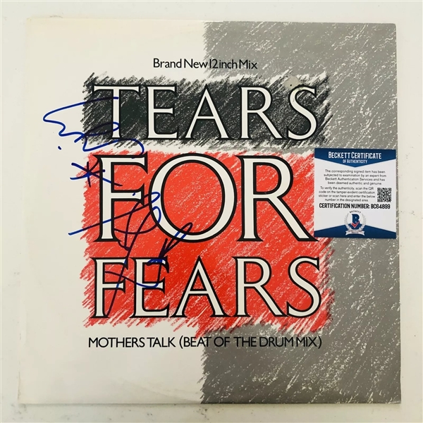 Tears for Fears Group Signed "Mothers Talk" Album (Beckett/BAS) (John Brennan Collection) 