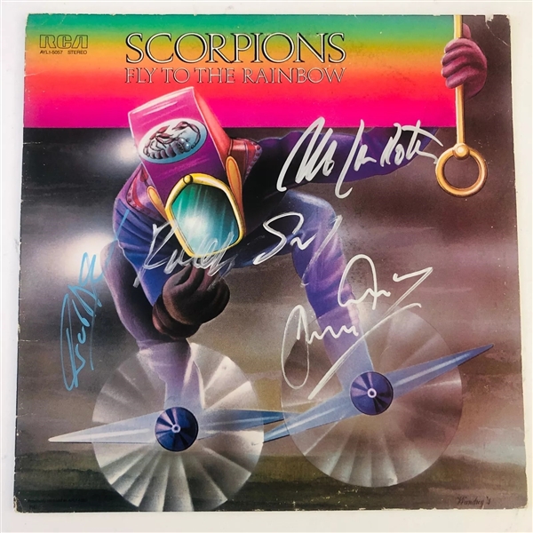 Scorpions Group Signed "Fly to the Rainbow" Album (Beckett/BAS) (John Brennan Collection) 