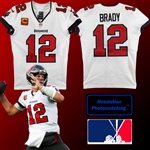 The Tom Brady “Retirement 1.0” Game Used PHOTOMATCHED Buccaneers Jersey Worn for Final Game of 2021 NFL Season :: 326 Yards & 3 TDs! (Sports Investors & Resolution Photomatching LOAs)
