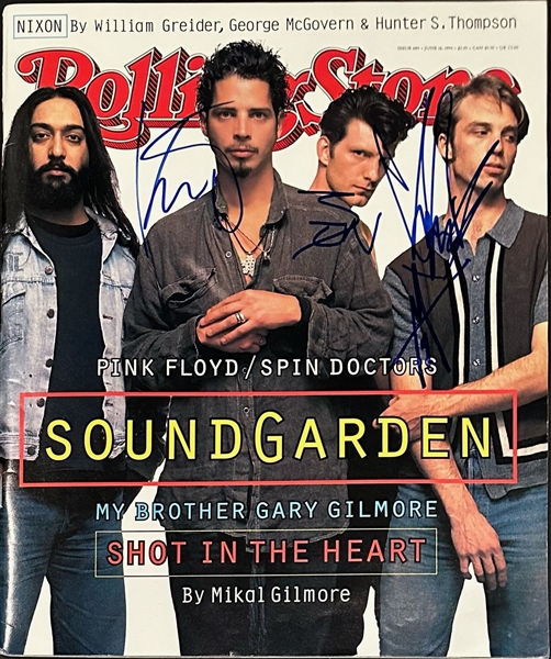 Soundgarden Group Signed June 1994 Rolling Stone Magazine (Beckett/BAS LOA)