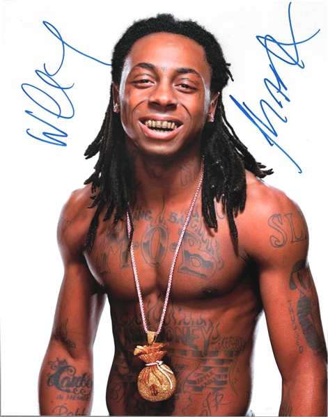 Lil Wayne Signed 11" x 14" Photo (Beckett/BAS LOA)
