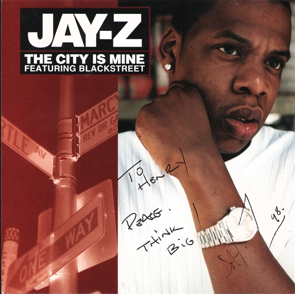 Jay-Z Signed "The City is Mine" CD Insert (JSA & ACOA LOA)