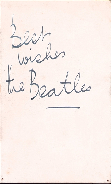 The Beatles: Paul McCartney Inscribed 3.5" x 5.75" Vintage Parlophone Records Promo Card (Caiazzo LOA)