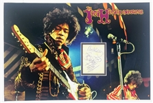 The Jimi Hendrix Experience Custom Matted Display w/ 3-Signatures (JSA)