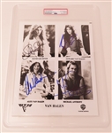 Van Halen Group Signed 8" x 10" Promotional Photo (4 Sigs)(PSA/DNA Encapsulated) (Beckett/BAS & JSA LOA) 