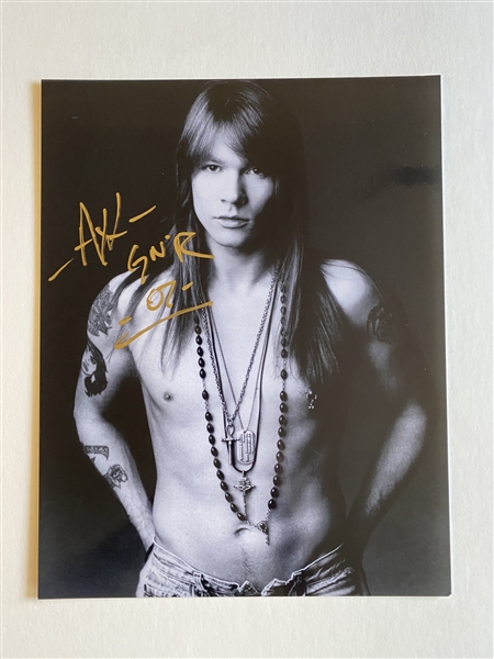 Guns N Roses: Axl Rose Signed 11" x 14" Photo (JSA LOA)(Ulrich Collection)