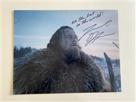 Leonardo DiCaprio Signed 11" x 14" The Revenant Photo w/ Rare Full Name & Inscription! (JSA LOA)(Ulrich Collection)