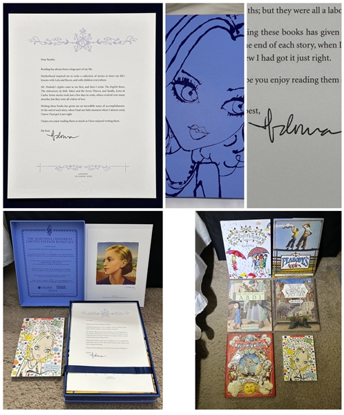 Madonna Ltd Edition Childrens Books Box Set w/ Superb Hand Signed Letter! #263/1000