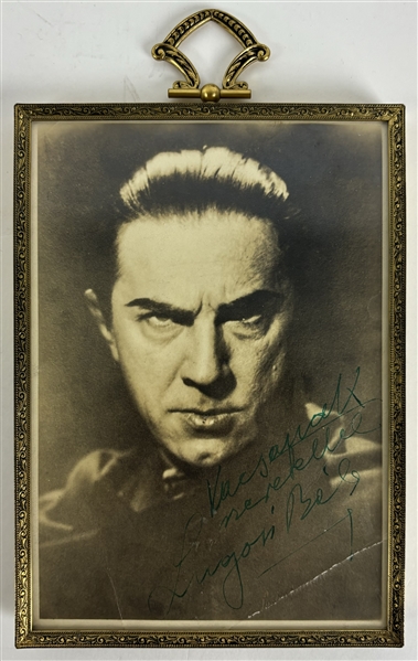 Bela Lugosi Vintage Signed 4.75" x 6.75" Photo w/ Rare Hungarian Signature (Beckett/BAS LOA)