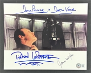 Star Wars: Multi-Signed 8" x 10" Darth Vader Death Grip Photo w/ Prowse, LeParmentier, & Jones (Beckett/BAS LOA)