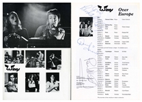 Paul McCartney & Wings Signed 1972 European Tour Program (Tracks LTD)(Beckett/BAS LOA)(Provenance)