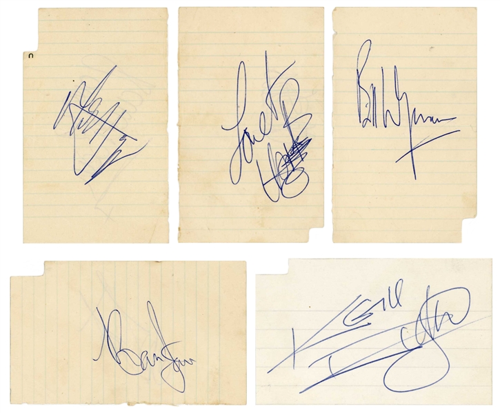 The Rolling Stones: Full Autograph Set with Original Lineup (Beckett/BAS LOA)(Tracks LTD)