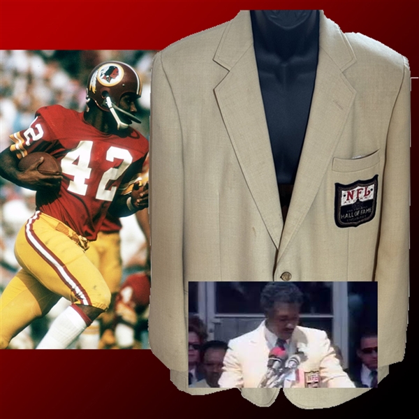 Charley Taylor Personally Owned Gold Hall of Fame Jacket w/ Letter from Taylor & Photo Evidence