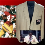 Charley Taylor Personally Owned Gold Hall of Fame Jacket w/ Letter from Taylor & Photo Evidence