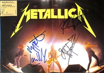 Metallica: Group Signed 1986 Damage Inc. Tour Book Signed 10 Days Before Cliffs Passing! (Beckett/BAS LOA)(Grad Collection)