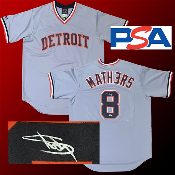 Eminem Unique Detroit Tigers Custom "Mathers 8" Signed Baseball Jersey (PSA/DNA LOA)