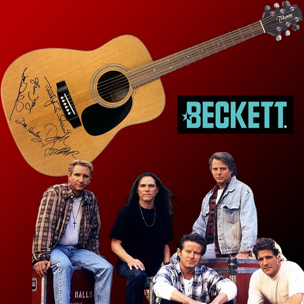 The Eagles UBER RARE Signed Takamine Acoustic Guitar from Their Legendary 1991 "Hell Freezes Over" Tour with All 5 Members! (Beckett/BAS LOA)