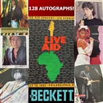 Live Aid U.S.A. Extensively-Signed Official Program w/ Bob Dylan, Rolling Stones, Led Zeppelin, Tom Petty, Madonna & Many More! (128 Total Sigs!) (Beckett/BAS LOA) 