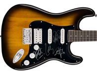 Metallica Group Signed Fender Squier Stratocaster Guitar (Metalligraphs & JSA LOAs)