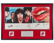 Rolling Stones Signed 2002-03 World Tour Litho by Jeff Koons with MINT 9 Autographs (PSA/DNA LOA)